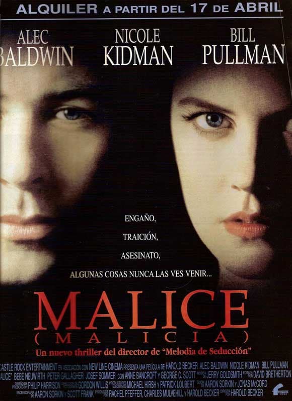 ดูหนังออนไลน์ฟรีเรื่อง Malice (1993) มาลิส ร้อนผู้หญิง ร้ายผู้ชาย ดูหนังออนไลน์ HD พากย์ไทย HD